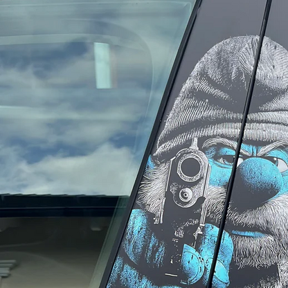Cartoon Characters Collection- Premium Vinyl B-Pillar Decal, Universal Fit