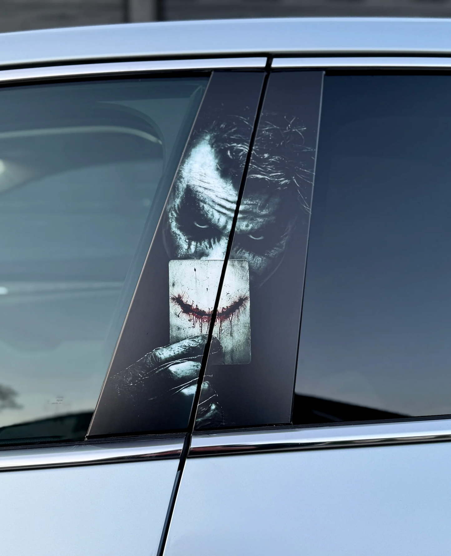 Art the Clown Car Pillar Wrap - Premium Vinyl B-Pillar Decal, Universal Fit
