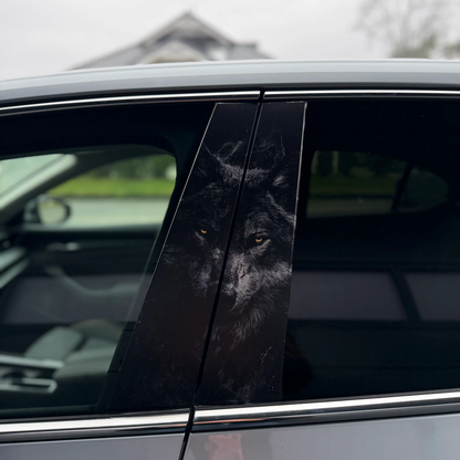 Dark Fantasy Collection Stitch Car Pillar Wrap - Premium Vinyl B-Pillar Decal, Universal Fit