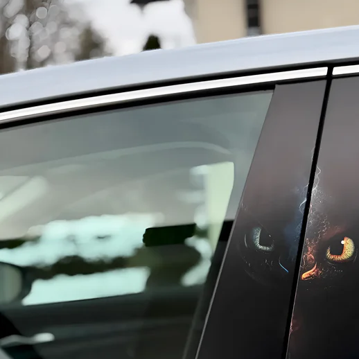 Cartoon Characters Collection- Premium Vinyl B-Pillar Decal, Universal Fit